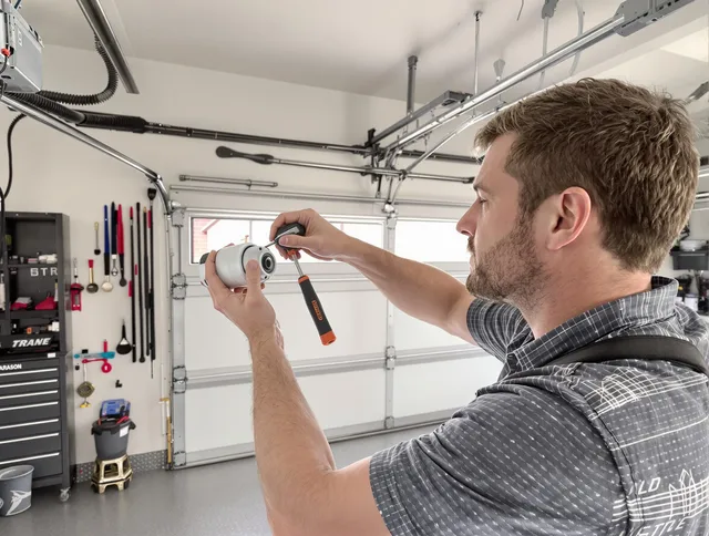 Garage door opener repair service by Country Club Garage Door Repair in Country Club