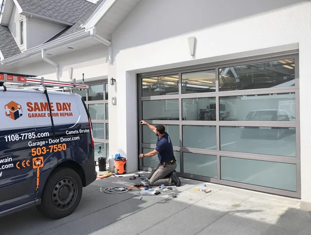 Same-day garage door repair service by Country Club Garage Door Repair in Country Club
