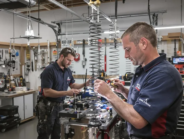 Garage door spring repair service by Country Club Garage Door Repair in Country Club